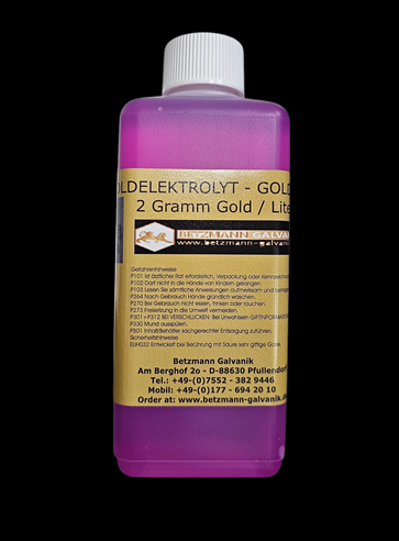 Gold Solution 2 Gramm / Liter