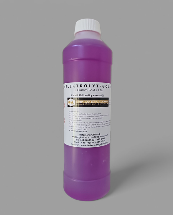 Gold Solution 2 Gramm / Liter Gold Solution 2 Gramm / Liter
