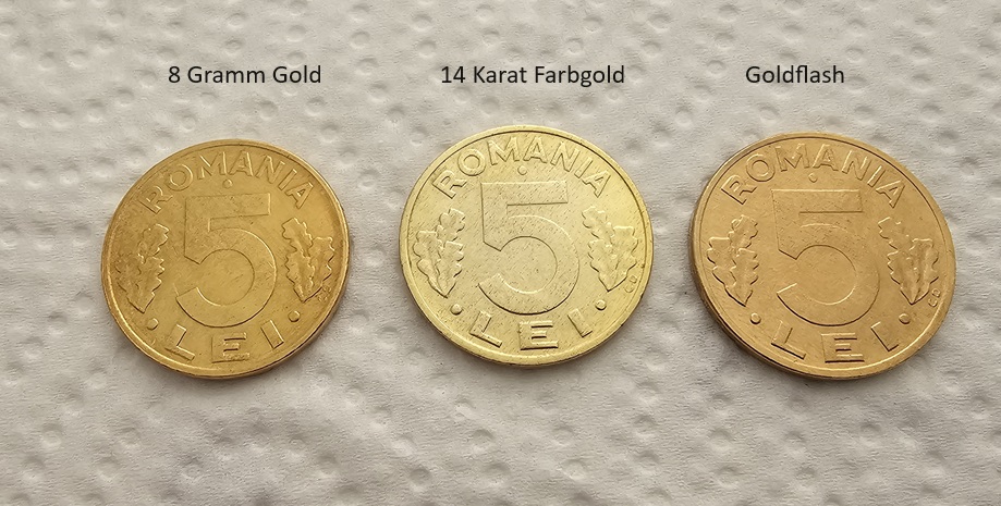 14 Karat Farbgoldbad 14 Kt