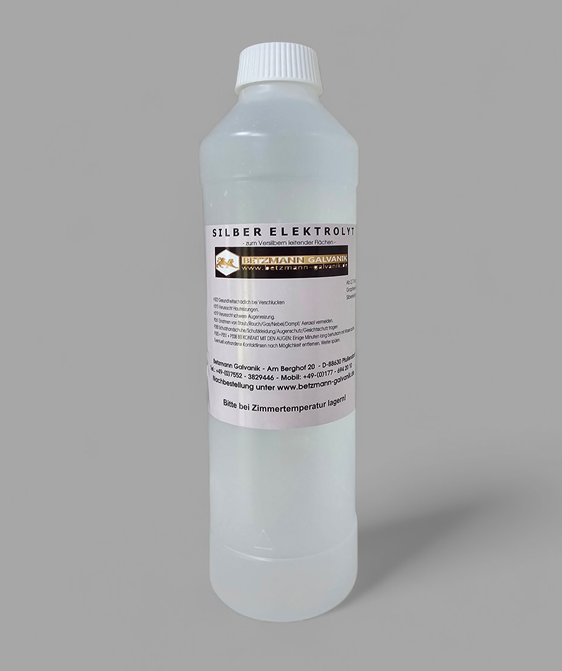 Silber Elektrolyt 30 G. /L. Silber Elektrolyt 30 G. /L.