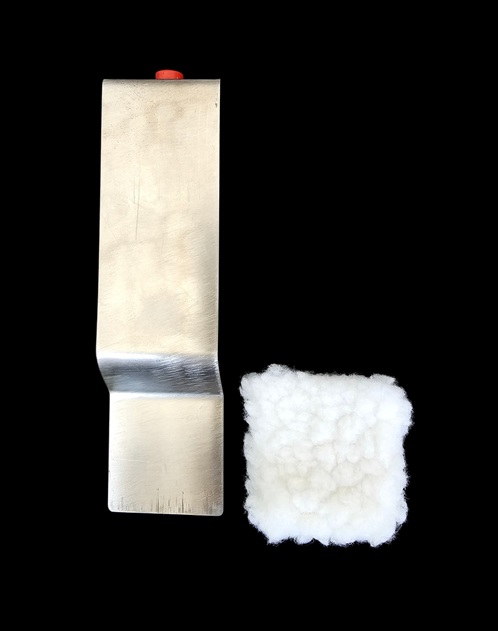 Großer Anodenstoffpad 5 × 10 cm – Ersatzpad für flache Galvanik-Elektroden